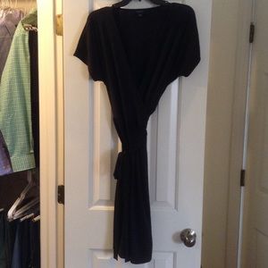 ANN TAYLOR Black Wrap Dress